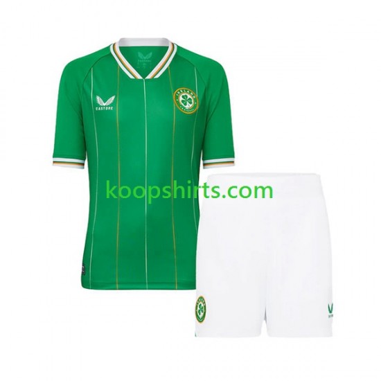 Ierland Thuis Tenue Kinder Voetbalshirts 2023 Korte Mouwen Ierland Thuis Tenue Kinder Voetbalshirts 2023 Korte Mouwen