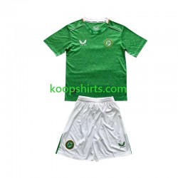 Ierland Thuis Tenue Kinder Voetbalshirts 2024 Korte Mouwen