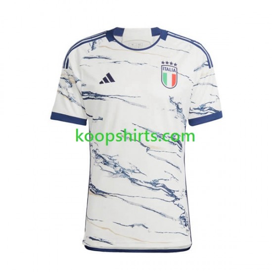 Italië Uit Tenue Heren Voetbalshirts 2023 Korte Mouwen Italië Uit Tenue Heren Voetbalshirts 2023 Korte Mouwen