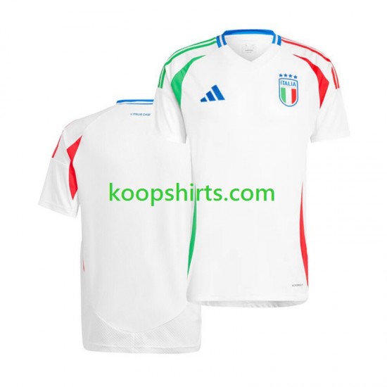 EK 2024 Italië Uit Tenue Heren Voetbalshirts Korte Mouwen EK 2024 Italië Uit Tenue Heren Voetbalshirts Korte Mouwen