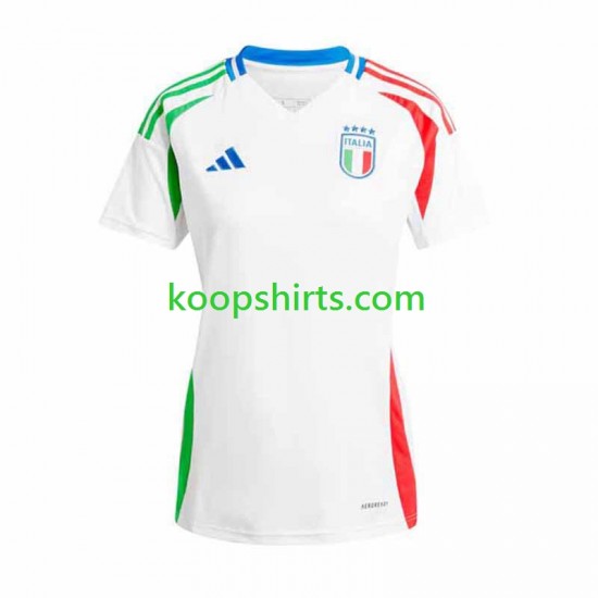 EK 2024 Italië Uit Tenue Dames Voetbalshirts Korte Mouwen EK 2024 Italië Uit Tenue Dames Voetbalshirts Korte Mouwen