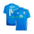 EK 2024 Italië Thuis Blauw Tenue Heren Voetbalshirts Chiesa 14 Korte Mouwen