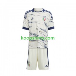 Italië Uit Tenue Kinder Voetbalshirts 2023 Korte Mouwen