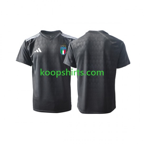 Italië Doelman Uit Tenue Heren Voetbalshirts 2023 Korte Mouwen Italië Doelman Uit Tenue Heren Voetbalshirts 2023 Korte Mouwen