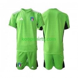 Italië Doelman Thuis Tenue Kinder Voetbalshirts 2023 Korte Mouwen