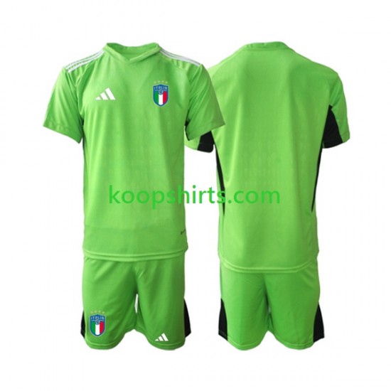Italië Doelman Thuis Tenue Kinder Voetbalshirts 2023 Korte Mouwen Italië Doelman Thuis Tenue Kinder Voetbalshirts 2023 Korte Mouwen