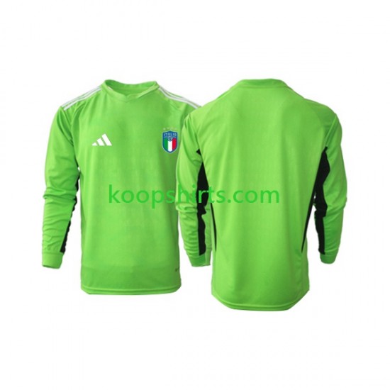 Italië Doelman Thuis Tenue Heren Voetbalshirts 2023 Lange Mouwen Italië Doelman Thuis Tenue Heren Voetbalshirts 2023 Lange Mouwen