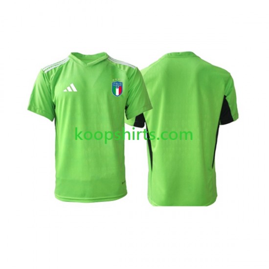 Italië Doelman Thuis Tenue Heren Voetbalshirts 2023 Korte Mouwen Italië Doelman Thuis Tenue Heren Voetbalshirts 2023 Korte Mouwen