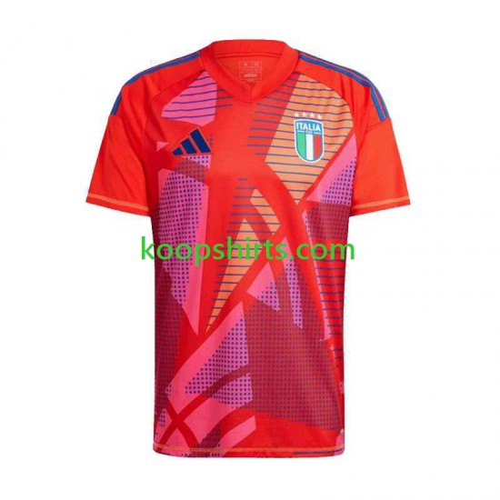 EK 2024 Italië Doelman Thuis Tenue Heren Voetbalshirts Korte Mouwen EK 2024 Italië Doelman Thuis Tenue Heren Voetbalshirts Korte Mouwen