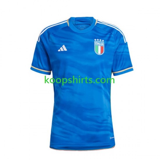 Italië Thuis Tenue Heren Voetbalshirts 2023 Korte Mouwen Italië Thuis Tenue Heren Voetbalshirts 2023 Korte Mouwen