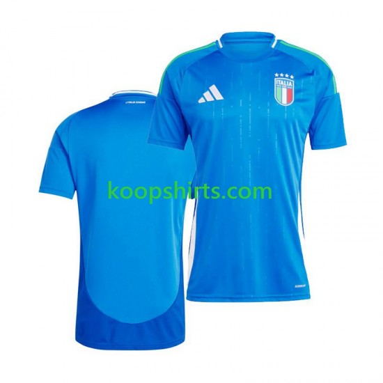 EK 2024 Italië Thuis Tenue Heren Voetbalshirts Korte Mouwen EK 2024 Italië Thuis Tenue Heren Voetbalshirts Korte Mouwen