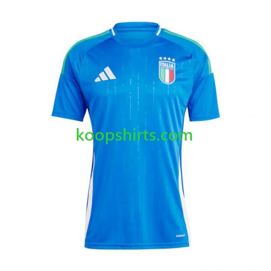 EK 2024 Italië Thuis Tenue Heren Voetbalshirts Korte Mouwen
