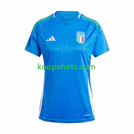 EK 2024 Italië Thuis Tenue Dames Voetbalshirts Korte Mouwen EK 2024 Italië Thuis Tenue Dames Voetbalshirts Korte Mouwen