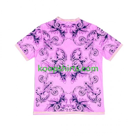Italië Roze Tenue Heren Voetbalshirts Versace 2023-2024 Korte Mouwen