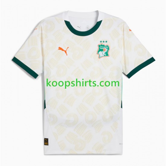 Ivoorkust Uit Tenue Heren Voetbalshirts 2025 Korte Mouwen
