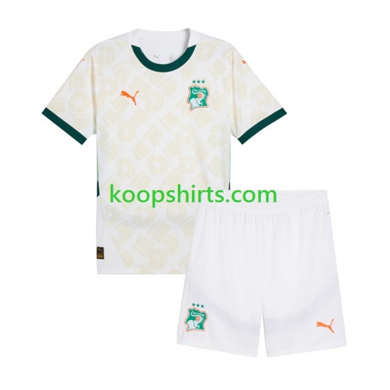 Ivoorkust Uit Tenue Kinder Voetbalshirts 2025 Korte Mouwen Ivoorkust Uit Tenue Kinder Voetbalshirts 2025 Korte Mouwen