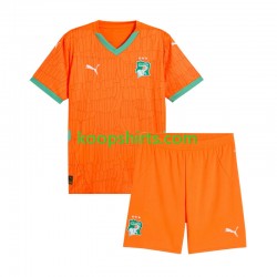 Ivoorkust Thuis Tenue Kinder Voetbalshirts 2025 Korte Mouwen