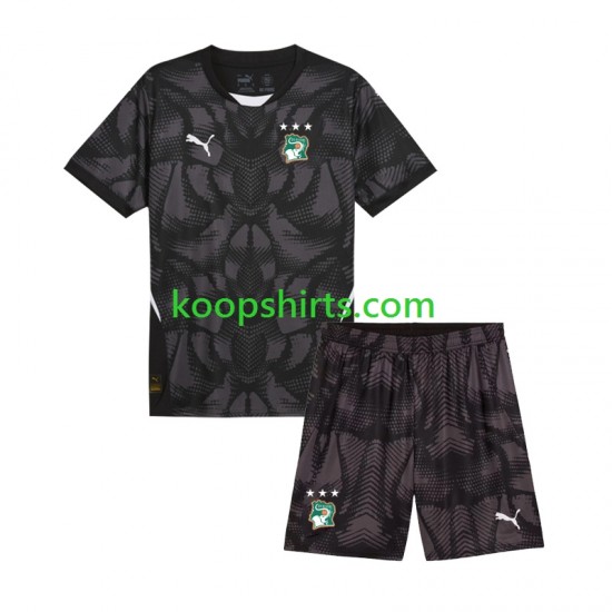 Ivoorkust Doelman Thuis Tenue Kinder Voetbalshirts 2025 Korte Mouwen Ivoorkust Doelman Thuis Tenue Kinder Voetbalshirts 2025 Korte Mouwen