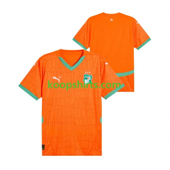 Ivoorkust Thuis Tenue Heren Voetbalshirts 2025 Korte Mouwen Ivoorkust Thuis Tenue Heren Voetbalshirts 2025 Korte Mouwen
