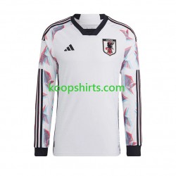 WK 2022 Japan Uit Tenue Heren Voetbalshirts Lange Mouwen