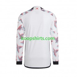 WK 2022 Japan Uit Tenue Heren Voetbalshirts Lange Mouwen
