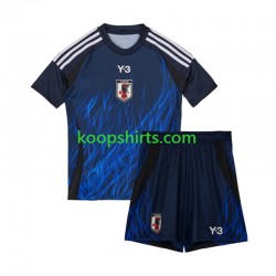 Japan Thuis Tenue Kinder Voetbalshirts 2024 Korte Mouwen