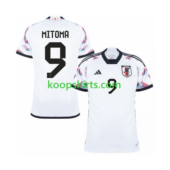 WK 2022 Japan Uit Tenue Heren Voetbalshirts MITOMA 9 Korte Mouwen WK 2022 Japan Uit Tenue Heren Voetbalshirts MITOMA 9 Korte Mouwen