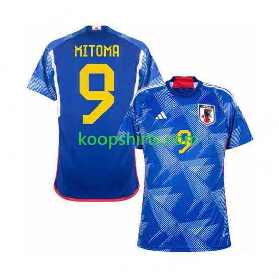 WK 2022 Japan Thuis Tenue Heren Voetbalshirts MITOMA 9 Korte Mouwen WK 2022 Japan Thuis Tenue Heren Voetbalshirts MITOMA 9 Korte Mouwen