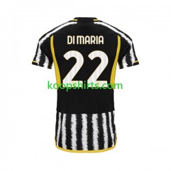 Juventus Thuis Tenue Heren Voetbalshirts Angel Di Maria 22 2023-2024 Korte Mouwen