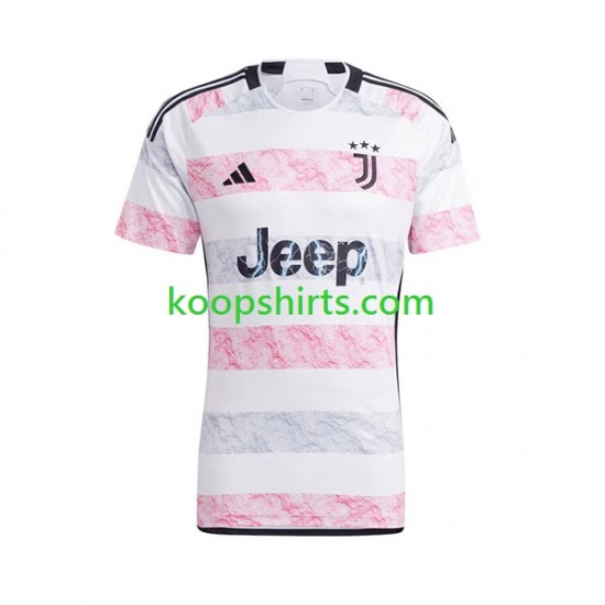 Juventus Uit Tenue Heren Voetbalshirts 2023-2024 Korte Mouwen Juventus Uit Tenue Heren Voetbalshirts 2023-2024 Korte Mouwen