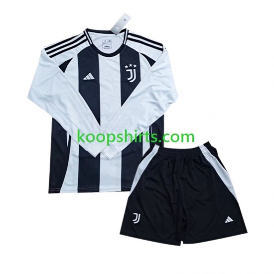 Juventus Thuis Tenue Kinder Voetbalshirts 2024-2025 Lange Mouwen Juventus Thuis Tenue Kinder Voetbalshirts 2024-2025 Lange Mouwen