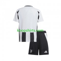 Juventus Thuis Tenue Kinder Voetbalshirts 2024-2025 Korte Mouwen
