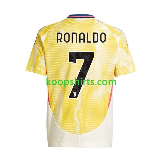 Juventus Uit Tenue Heren Voetbalshirts Cristiano Ronaldo 7 2024-2025 Korte Mouwen Juventus Uit Tenue Heren Voetbalshirts Cristiano Ronaldo 7 2024-2025 Korte Mouwen
