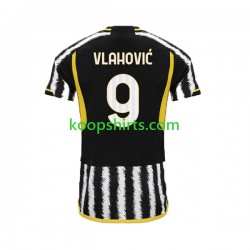 USA Juventus Thuis Tenue Heren Voetbalshirts Dn Vlahovic 9 2023-2024 Korte Mouwen