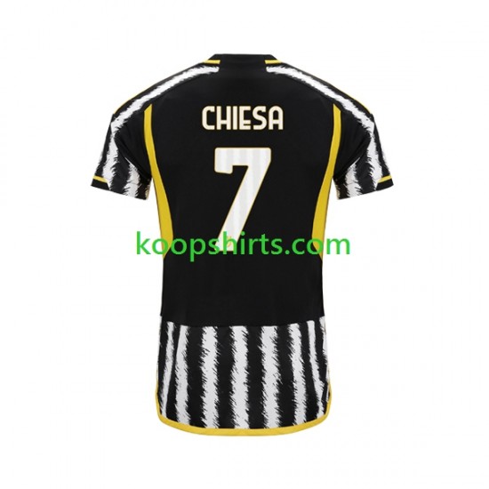 Juventus Thuis Tenue Heren Voetbalshirts Federico Chiesa 7 2023-2024 Korte Mouwen Juventus Thuis Tenue Heren Voetbalshirts Federico Chiesa 7 2023-2024 Korte Mouwen