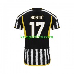 Juventus Thuis Tenue Heren Voetbalshirts Filip Kostic 17 2023-2024 Korte Mouwen