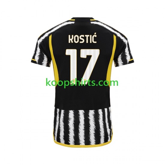Juventus Thuis Tenue Heren Voetbalshirts Filip Kostic 17 2023-2024 Korte Mouwen Juventus Thuis Tenue Heren Voetbalshirts Filip Kostic 17 2023-2024 Korte Mouwen