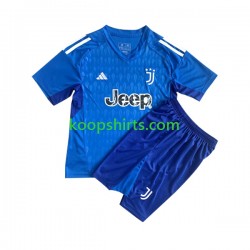 Juventus Doelman Thuis Tenue Kinder Voetbalshirts 2023-2024 Korte Mouwen
