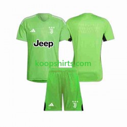 Juventus Doelman Derde Tenue Kinder Voetbalshirts 2023-2024 Korte Mouwen