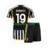 Juventus Thuis Tenue Kinder Voetbalshirts Leonardo Bonucci 19 2023-2024 Korte Mouwen