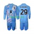 Juventus Doelman Vierde Tenue Kinder Voetbalshirts Michele Di Gregorio 29 2024-2025 Lange Mouwen