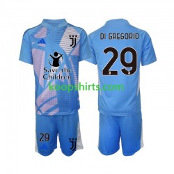 Juventus Doelman Vierde Tenue Kinder Voetbalshirts Michele Di Gregorio 29 2024-2025 Korte Mouwen