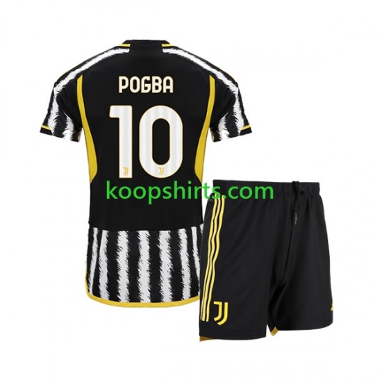 Juventus Thuis Tenue Kinder Voetbalshirts Paul Pogba 10 2023-2024 Korte Mouwen Juventus Thuis Tenue Kinder Voetbalshirts Paul Pogba 10 2023-2024 Korte Mouwen