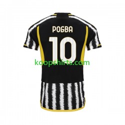 Juventus Thuis Tenue Heren Voetbalshirts Paul Pogba 10 2023-2024 Korte Mouwen