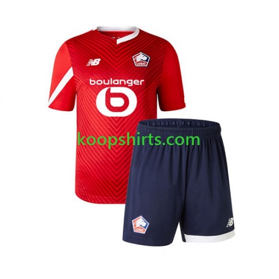 LOSC Lille Thuis Tenue Kinder Voetbalshirts 2023-2024 Korte Mouwen LOSC Lille Thuis Tenue Kinder Voetbalshirts 2023-2024 Korte Mouwen