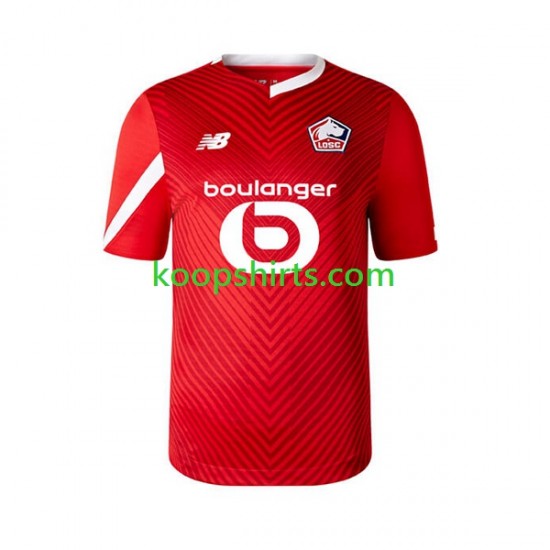 LOSC Lille Thuis Tenue Heren Voetbalshirts 2023-2024 Korte Mouwen LOSC Lille Thuis Tenue Heren Voetbalshirts 2023-2024 Korte Mouwen