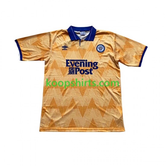 Leeds United Retro Uit Tenue Heren Voetbalshirts 1991-1992 Korte Mouwen Leeds United Retro Uit Tenue Heren Voetbalshirts 1991-1992 Korte Mouwen