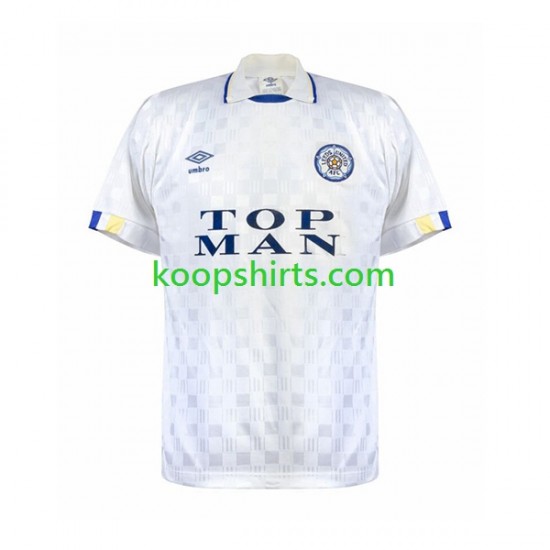 Leeds United Retro Thuis Tenue Heren Voetbalshirts 1989-1990 Korte Mouwen Leeds United Retro Thuis Tenue Heren Voetbalshirts 1989-1990 Korte Mouwen