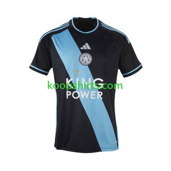 Leicester City Uit Tenue Heren Voetbalshirts 2023-2024 Korte Mouwen Leicester City Uit Tenue Heren Voetbalshirts 2023-2024 Korte Mouwen