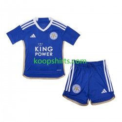 Leicester City Thuis Tenue Kinder Voetbalshirts 2023-2024 Korte Mouwen